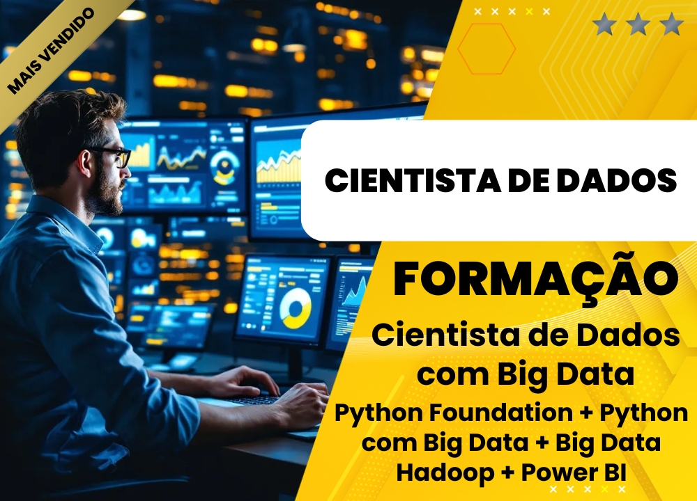 Forma��o Cientista de Dados com Big Data - Python Foundation + Python com Big Data + Big Data Hadoop + Power BI