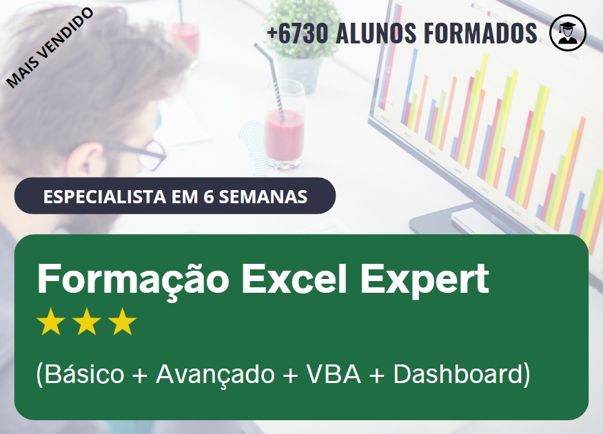Forma��o Excel Expert (B�sico + Avan�ado + VBA + Dashboard)